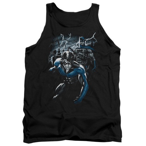 Batman-Dynamic Duo - Adult Tank Top - Black- Medium