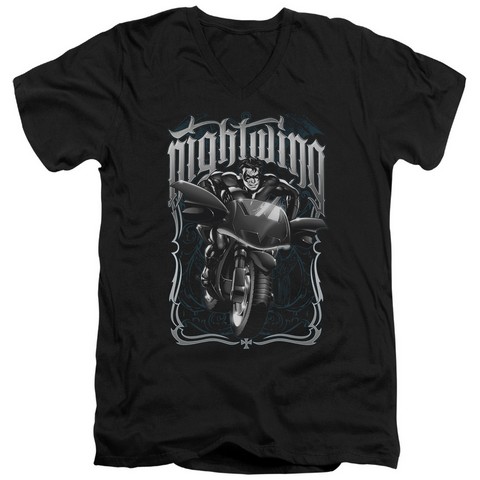 Batman-Nightwing Biker - Black- 2X