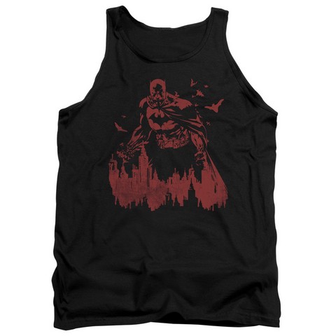 Batman-Red Knight - Adult Tank Top - Black- 2X