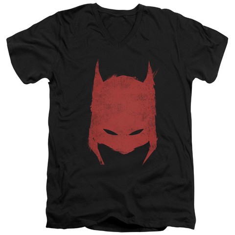 Batman-Hacked & Scratched - Short Sleeve Adult 30-1 Tee - Black- Medium