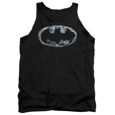 Batman-Smoke Signal - Adult Tank Top - Black, Medium