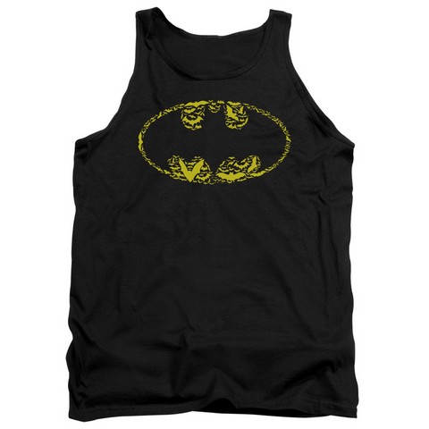 Batman-Bats On Bats - Adult Tank Top - Black- Medium