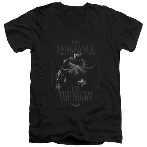 Batman-I Am - Short Sleeve Adult 30-1 Tee - Black- Extra Large