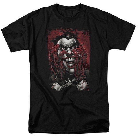 Batman-Blood In Hands - Short Sleeve Adult 18-1 Tee - Black- Medium
