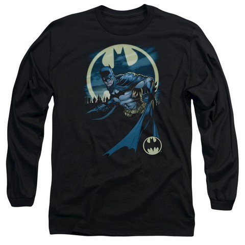 Batman-Heed The Call - Long Sleeve Adult 18-1 Tee - Black- Extra Large