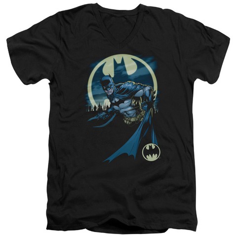 Batman-Heed The Call - Short Sleeve Adult 30-1 Tee - Black- Large