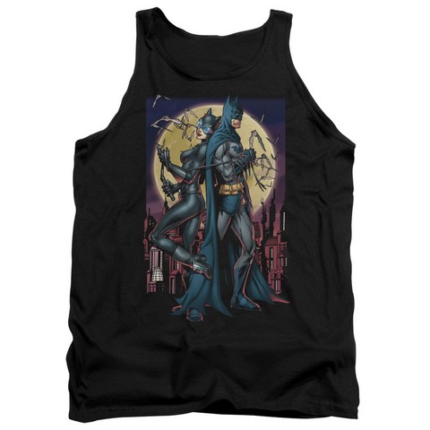 Batman-Paint The Town Red - Adult Tank Top - Black- Medium