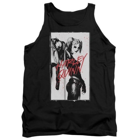 Batman-Inked Quinn - Adult Tank Top - Black- Extra Large