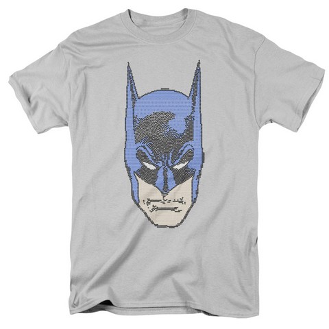 Batman-Bitman - Short Sleeve Adult 18-1 Tee - Silver- Medium