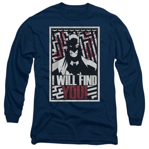 Batman-I Will Find You - Navy- 2X