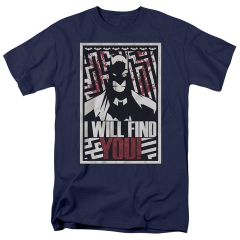 Batman-I Will Find You - Navy- Large