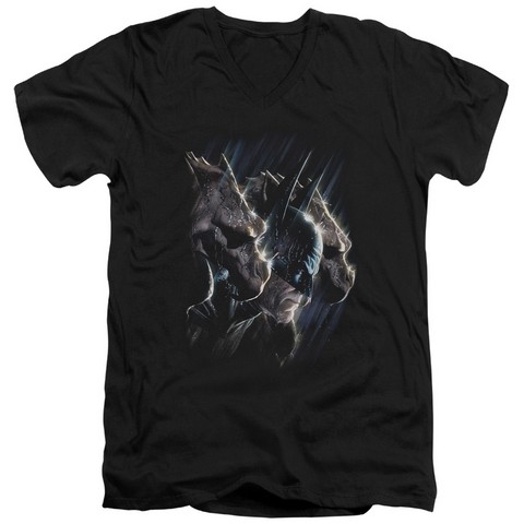 Batman-Gargoyles - Short Sleeve Adult 30-1 Tee - Black, 2X