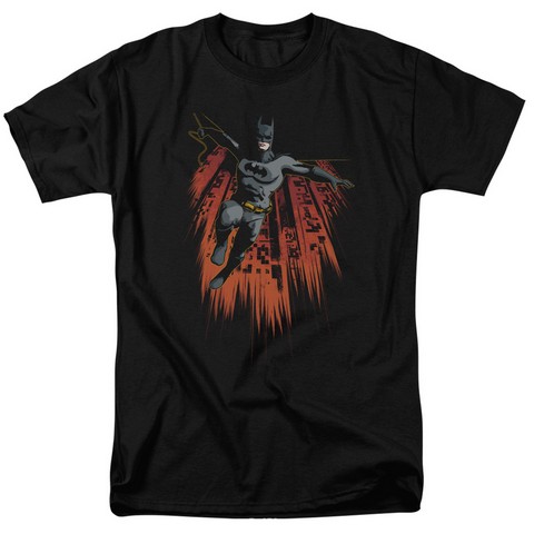 Batman-Majestic 18-1 Tee - Black - Medium