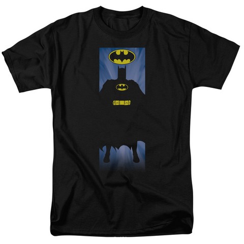 Batman-Batman Block - Short Sleeve Adult 18-1 Tee - Black- Extra Large