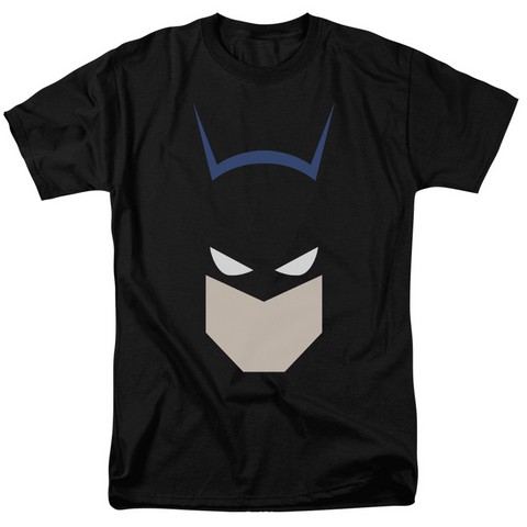 Batman- Bat Head - Short Sleeve Adult 18-1 Tee - Black- Extra Large