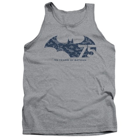Batman-75 Year Collage - Adult Tank Top - Athletic Heather- 2X