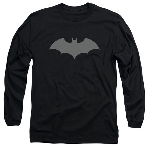 Batman - Long Sleeve Adult 18-1 Tee - Black- Extra Large