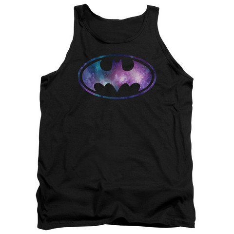 Batman-Galaxy Signal - Adult Tank Top - Black- Small