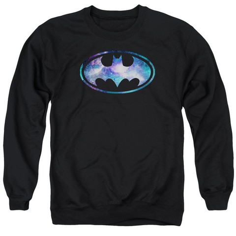 Batman-Galaxy 2 Signal - Adult Tee - Black- 2X