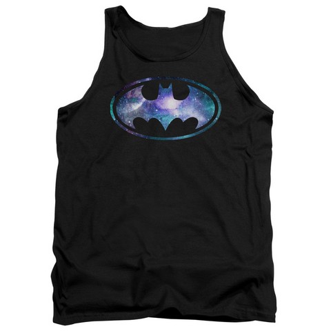 Batman-Galaxy 2 Signal - Adult Tank Top - Black- Medium