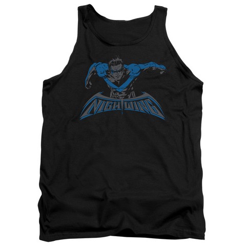 Batman-Wing Of The Night - Adult Tank Top - Black- Medium