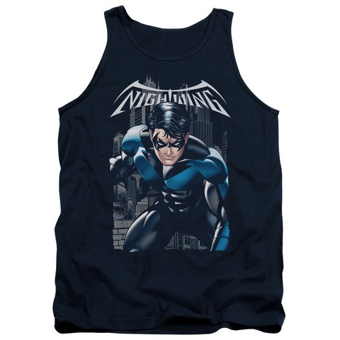 Batman-A Legacy - Adult Tank Top - Navy- Large