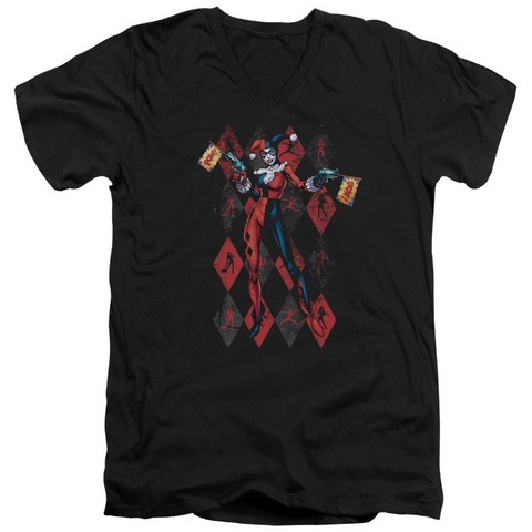 Batman-Pow Pow - Short Sleeve Adult 30-1 Tee - Black- Small