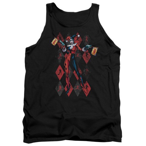 Batman-Pow Pow - Adult Tank Top - Black- Small