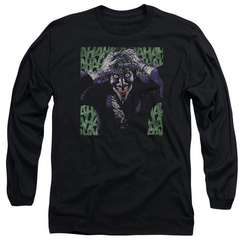 Batman-Insanity Long Sleeve Adult 18-1 Tee - Black - Extra Large