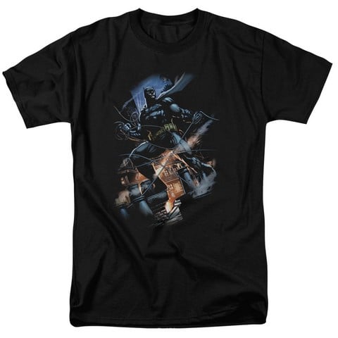 Batman-Gotham Knight - Short Sleeve Adult 18-1 Tee - Black- 5X