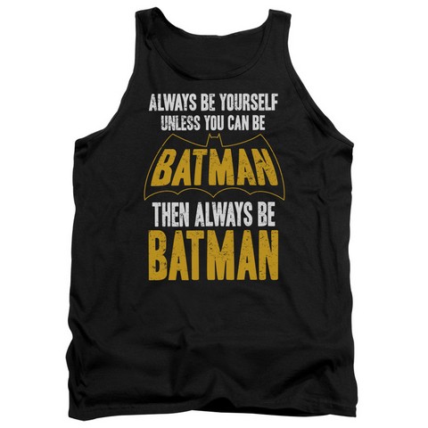 Batman-Be Batman - Adult Tank Top - Black- Extra Large