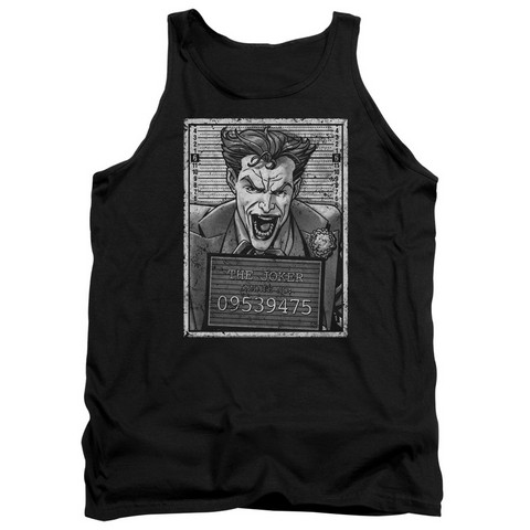 Batman-Joker Inmate - Adult Tank Top - Black- Medium