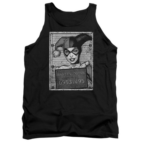 Batman-Harley Inmate - Adult Tank Top - Black- Small