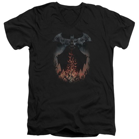 BAT-BSF01 Batman-Smoke and Fire - Black - Extra Large