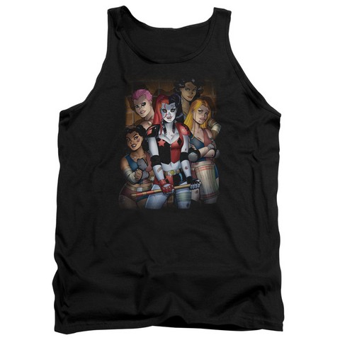 Batman-Bad Girls - Adult Tank Top - Black- Medium