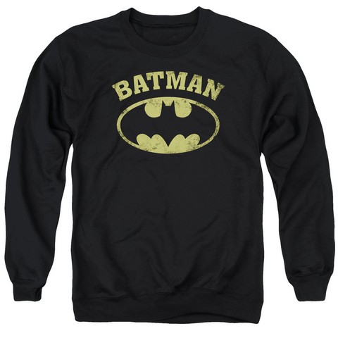 Batman-Over Symbol - Adult Tee - Black- 3X