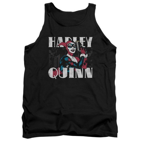 Batman-Harley Bold - Adult Tank Top - Black- Medium