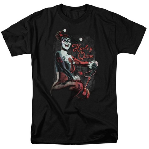 Batman-Laugh It Up - Short Sleeve Adult 18-1 Tee - Black- Large