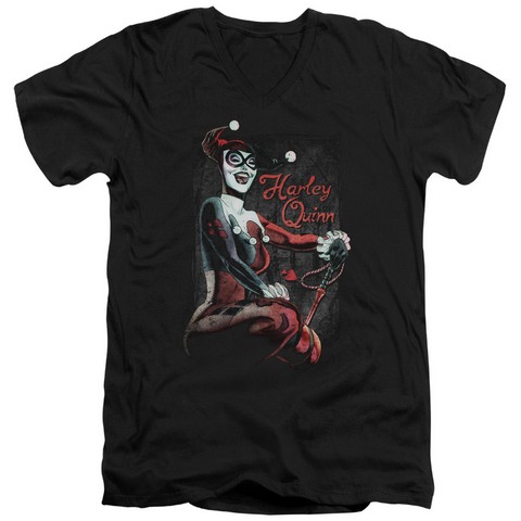 Batman-Laugh It Up - Short Sleeve Adult 30-1 Tee - Black- Large