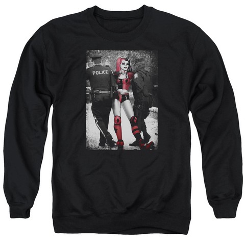 Batman-Arrest - Adult Tee - Black- Large