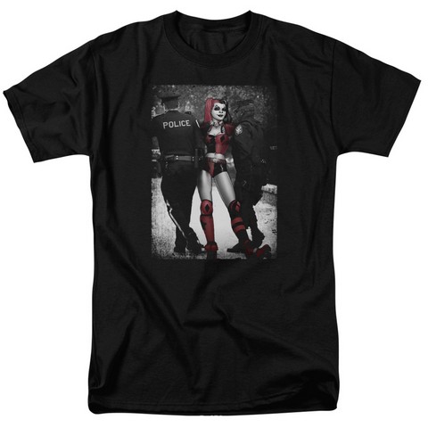 Batman-Arrest - Short Sleeve Adult 18-1 Tee - Black- 2X