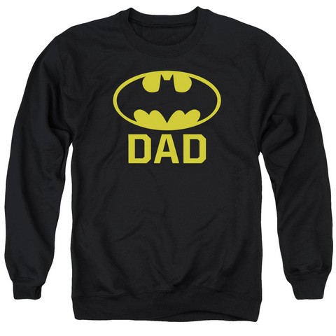 Batman-Bat Dad - Adult Tee - Black- Large
