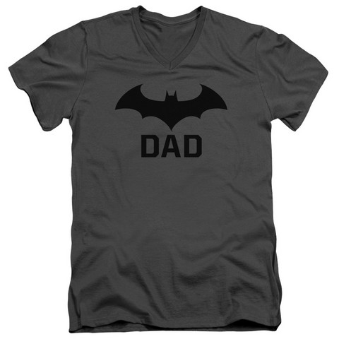 Batman-Hush Dad - Short Sleeve Adult 30-1 Tee - Charcoal, Medium