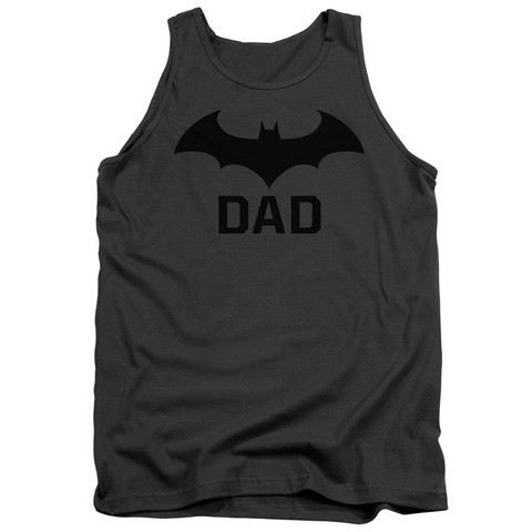 Batman-Hush Dad - Adult Tank Top - Charcoal- Small