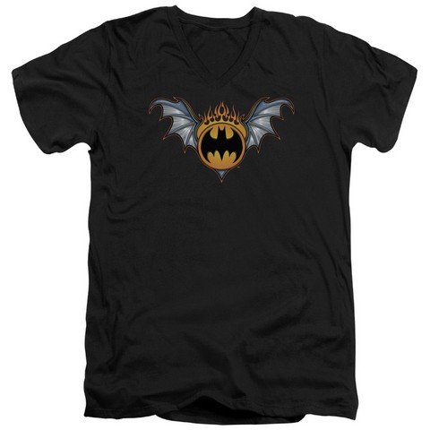 Batman-Bat Wings Logo - Black- Large