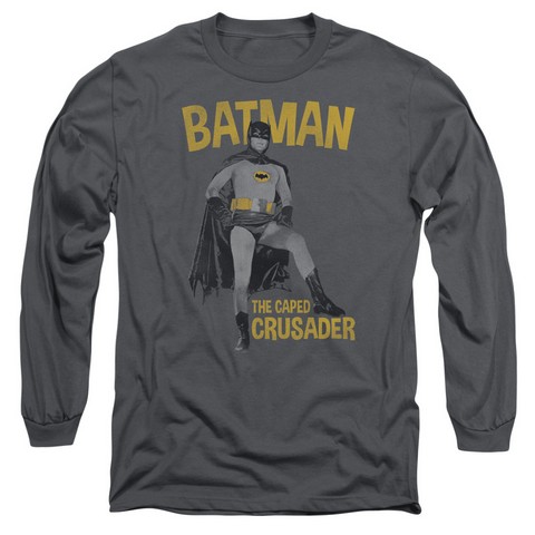 Batman Classic Tv-Caped Crusader - Charcoal- Medium