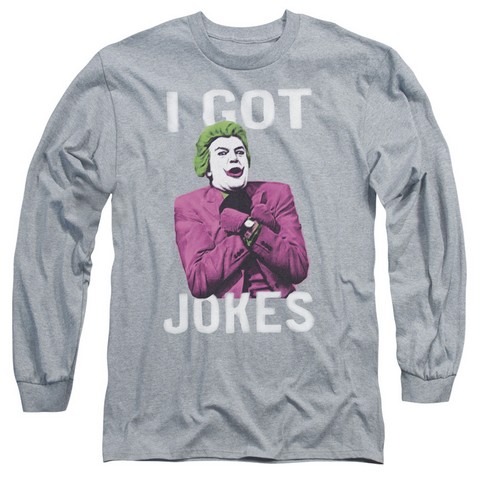 Batman Classic Tv-Got Jokes - Athletic Heather- Extra Large