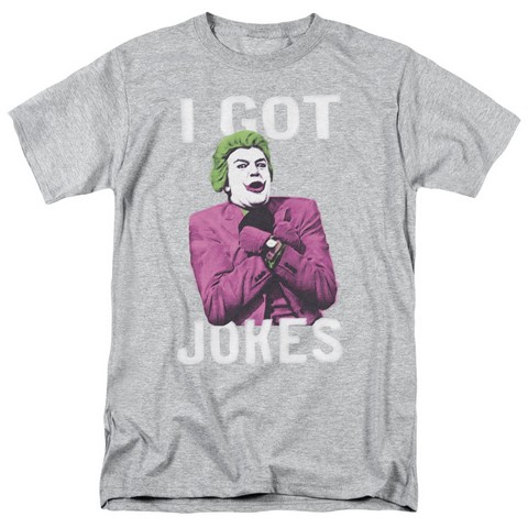 Batman Classic Tv-Got Jokes - Athletic Heather- Medium