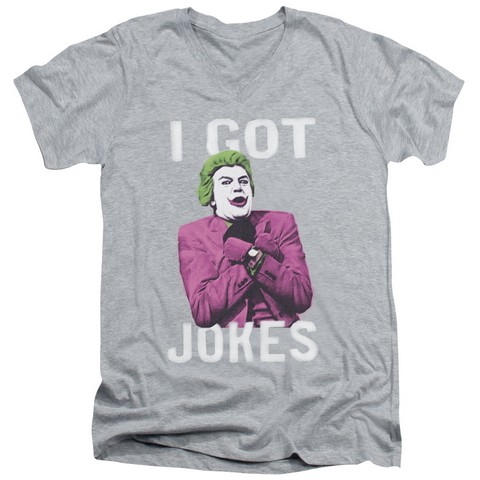 Batman Classic Tv-Got Jokes - Athletic Heather- 2X