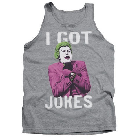 Batman Classic Tv-Got Jokes - Athletic Heather- Medium